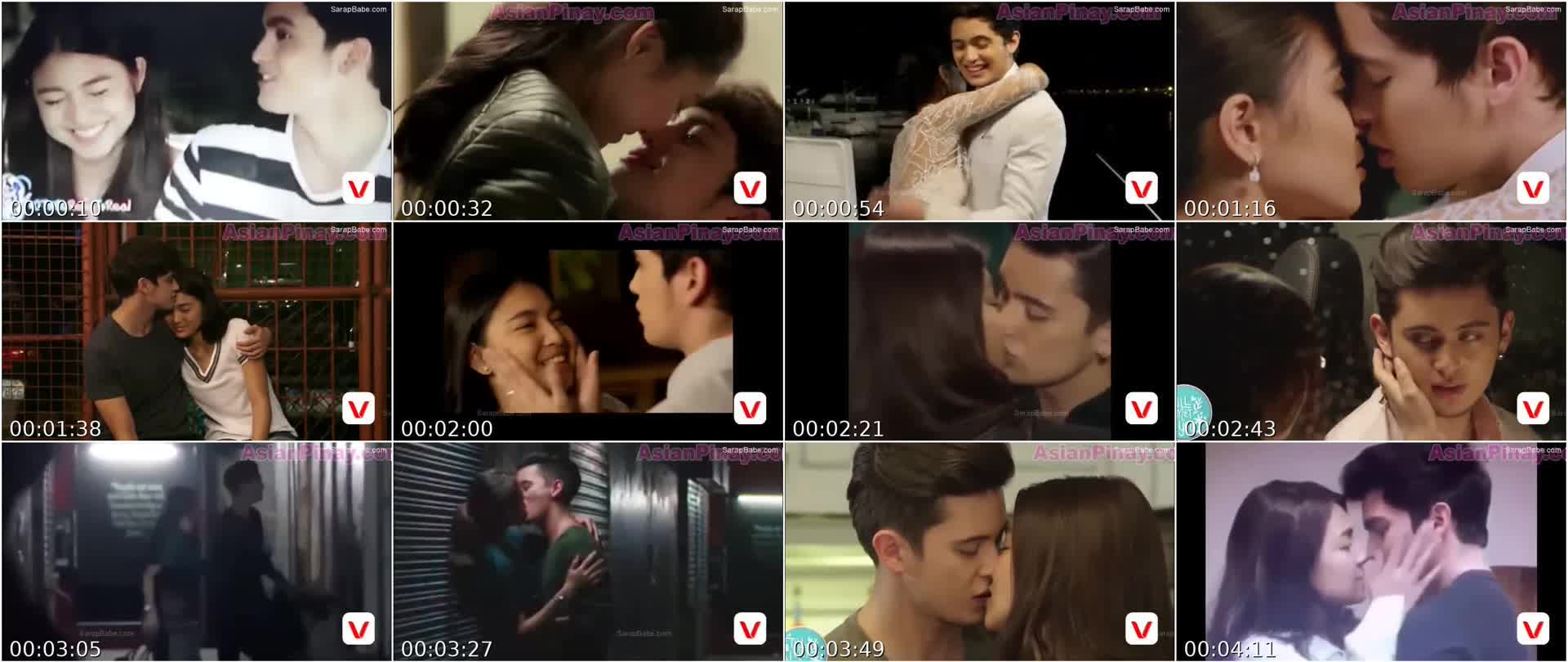 James Reid and Nadine Lustre Kissing Compilation lips to lips