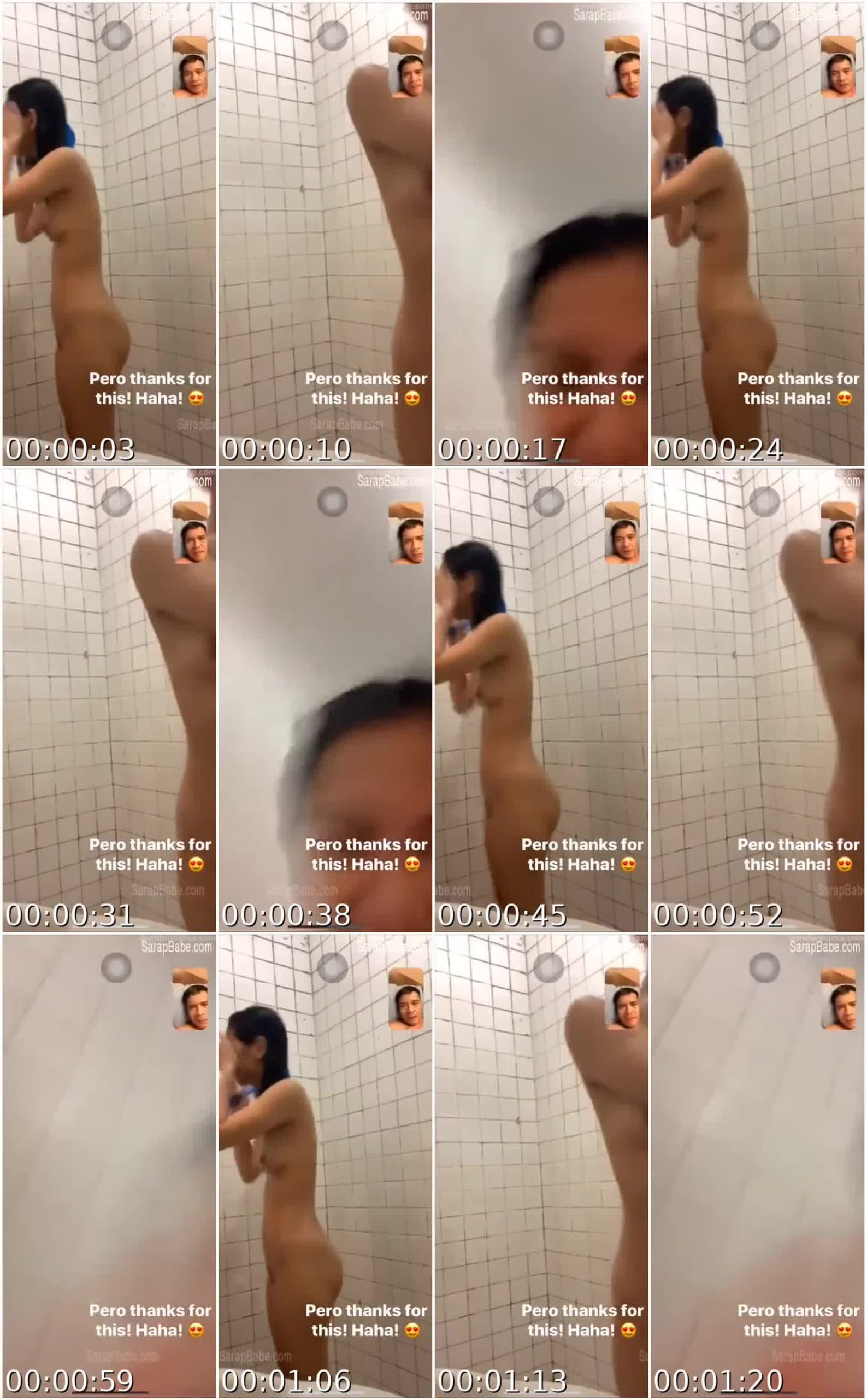 Siobe Lim Shower Sexy With Asukal De Papa