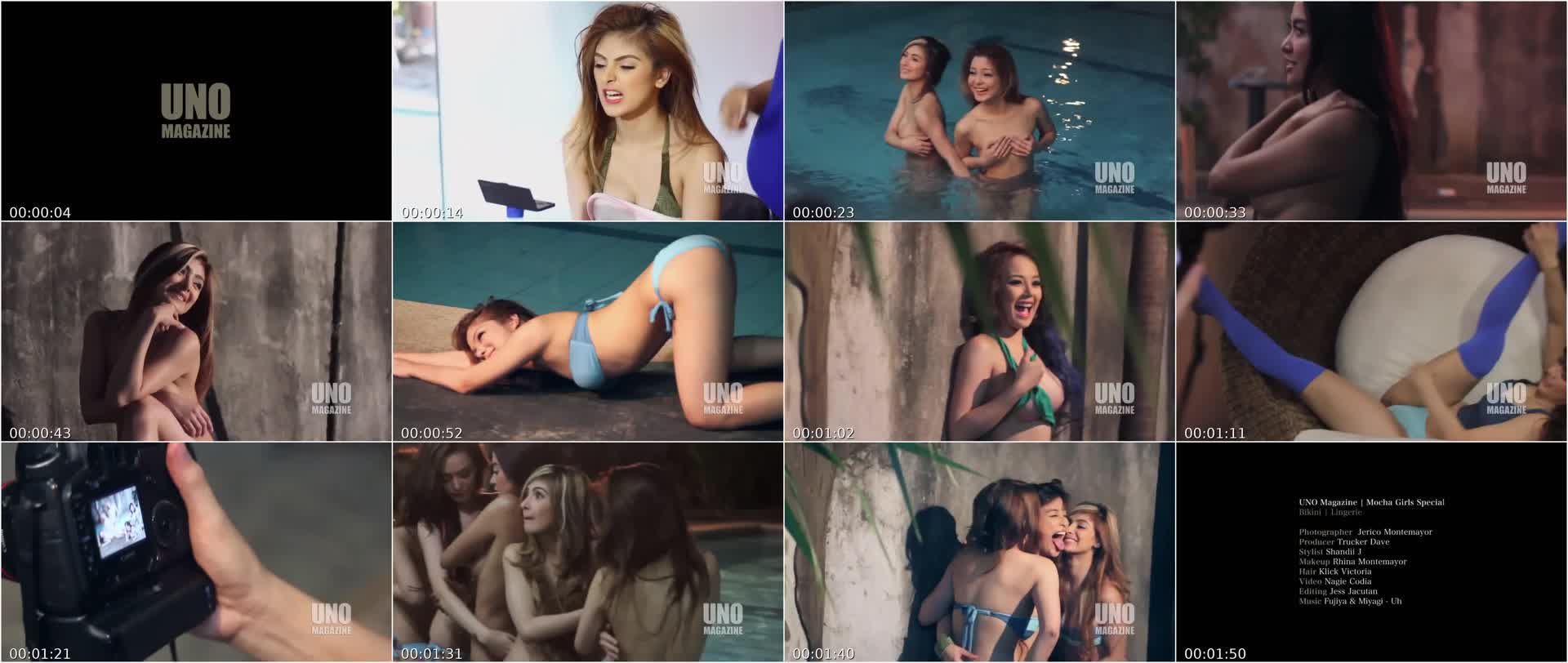 Mocha Girls on UNO Magazine Behind the Scene Leaked Video