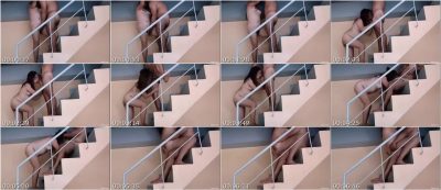 Cheating Husband Fucked at the Lodge Stairs