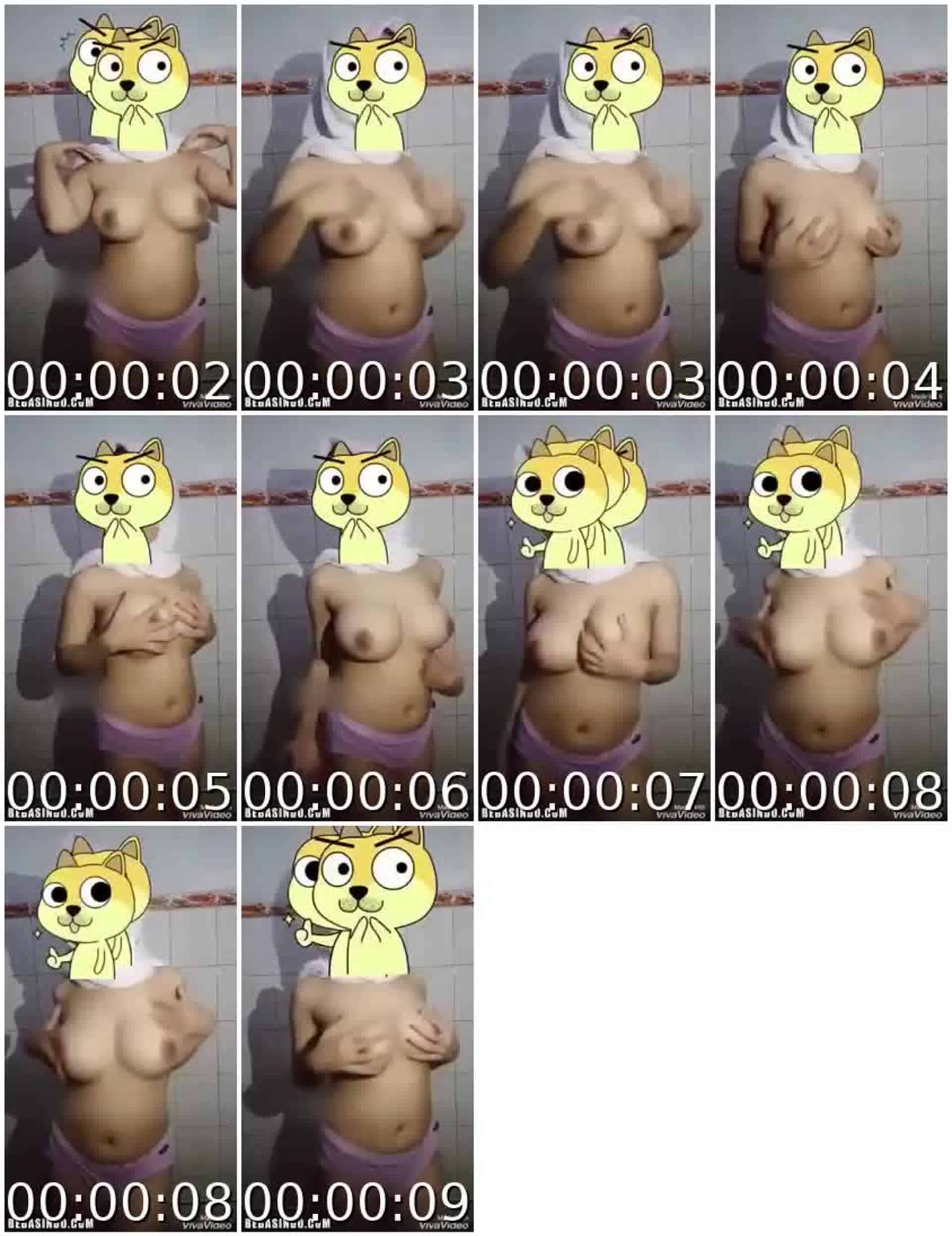 Cewek Jilbab Toge Di Kamar Mandi