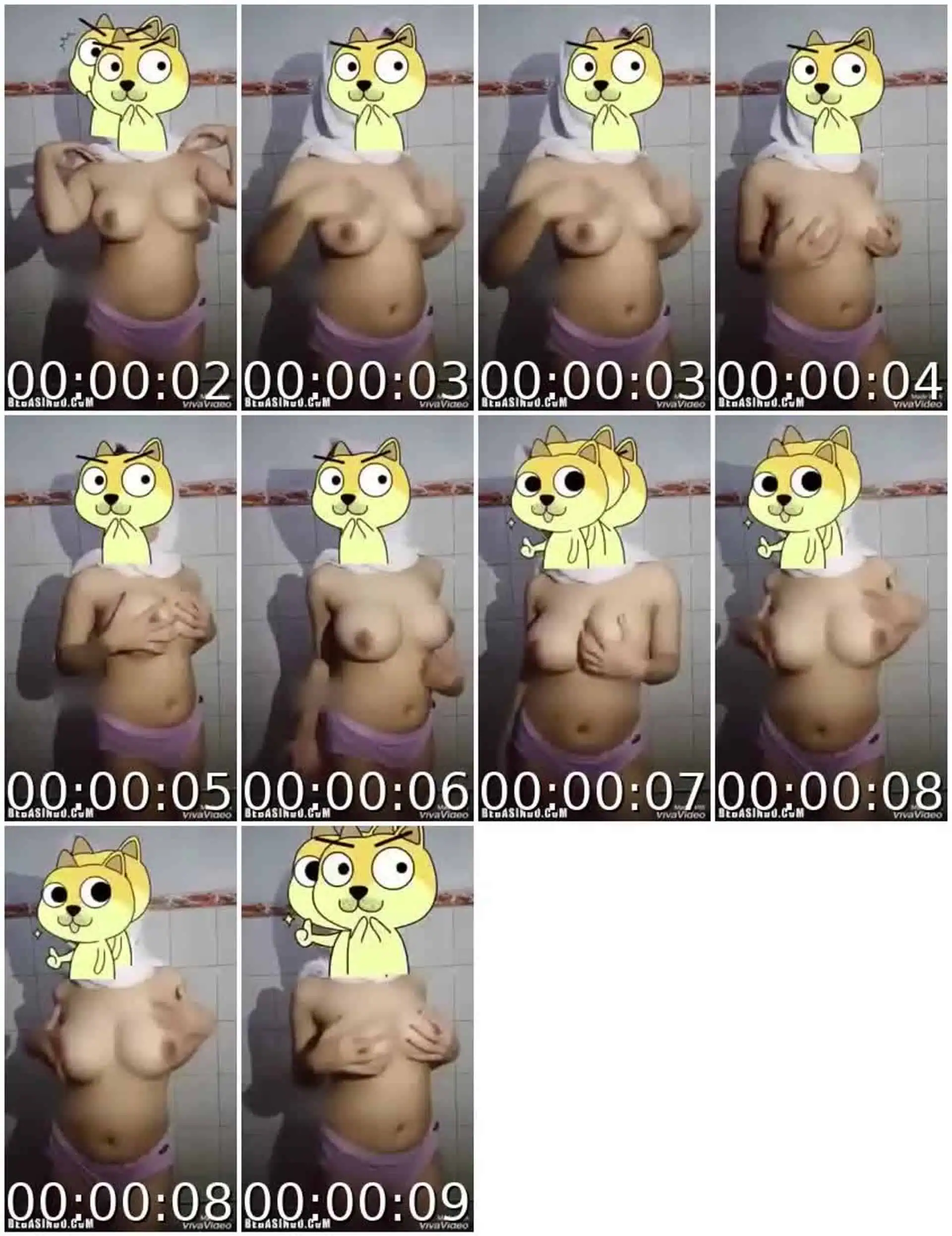 Cewek Jilbab Toge Di Kamar Mandi