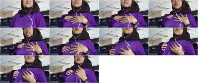 Indo Hijab Binal Eksib di Kantor