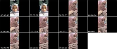 Indo Hijab Pink Cantik Pamer Tubuh Mulus